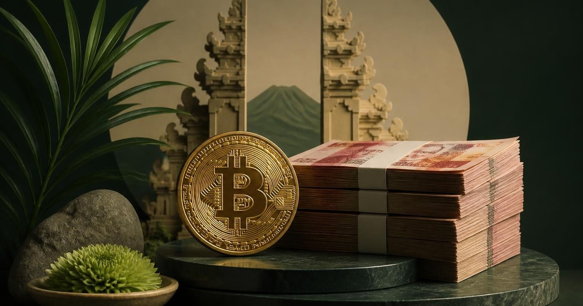 Иллюстрация к статье: 0,7 BTC оцениваются примерно в 1,04 млрд индонезийских рупий