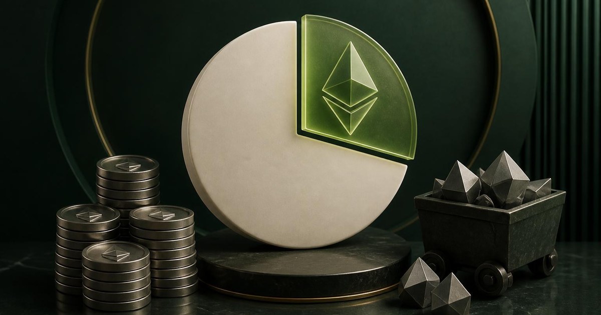 Иллюстрация: Bitmine остановит покупки ETH после достижения доли в 5% предложения