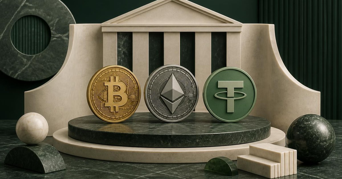 Иллюстрация к статье: Мосбиржа планирует запустить пилотные торги Bitcoin, Ethereum и USDT в декабре 2026 года