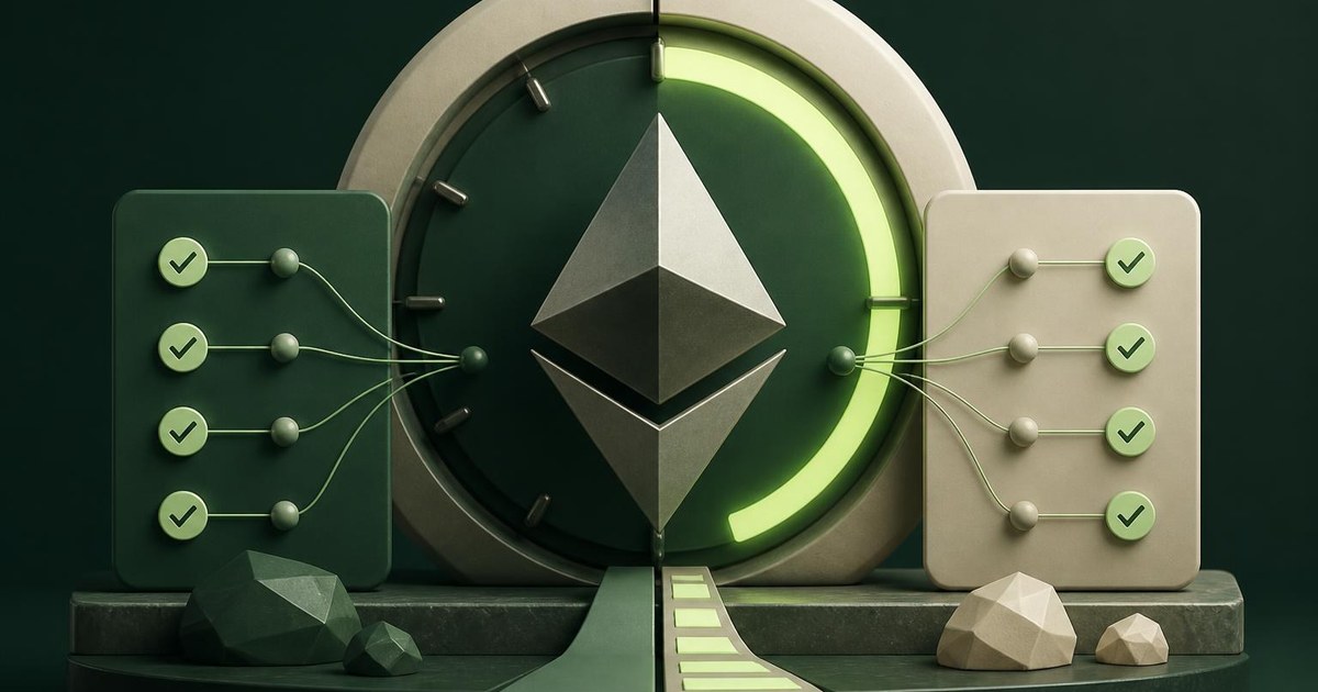 Иллюстрация к статье: Предложение EIP-8453 может сократить финализацию Ethereum до четырех минут