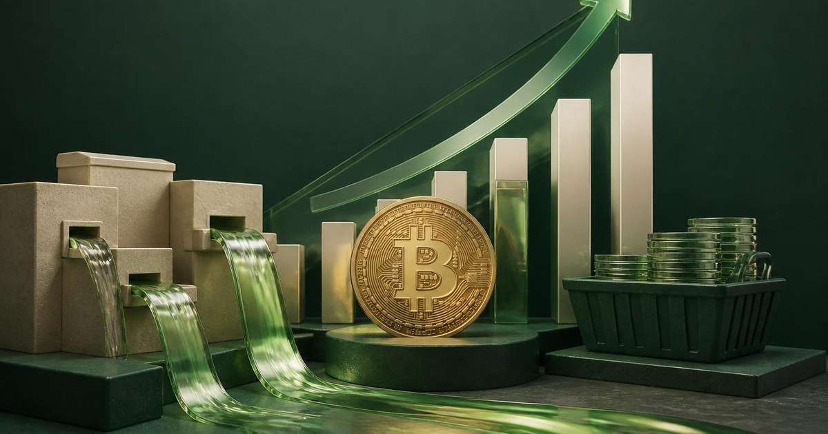 Иллюстрация к статье: Приток в биткоин-ETF превысил $1 млрд за три сессии